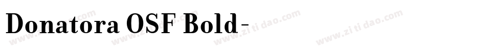 Donatora OSF Bold字体转换
